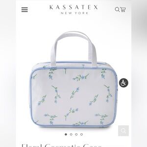 Kassatex Floral Cosmetic Case